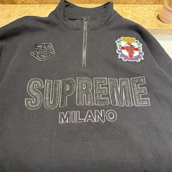 Supreme Milano Black Zip-Up Sweater - Picture 5 of 9